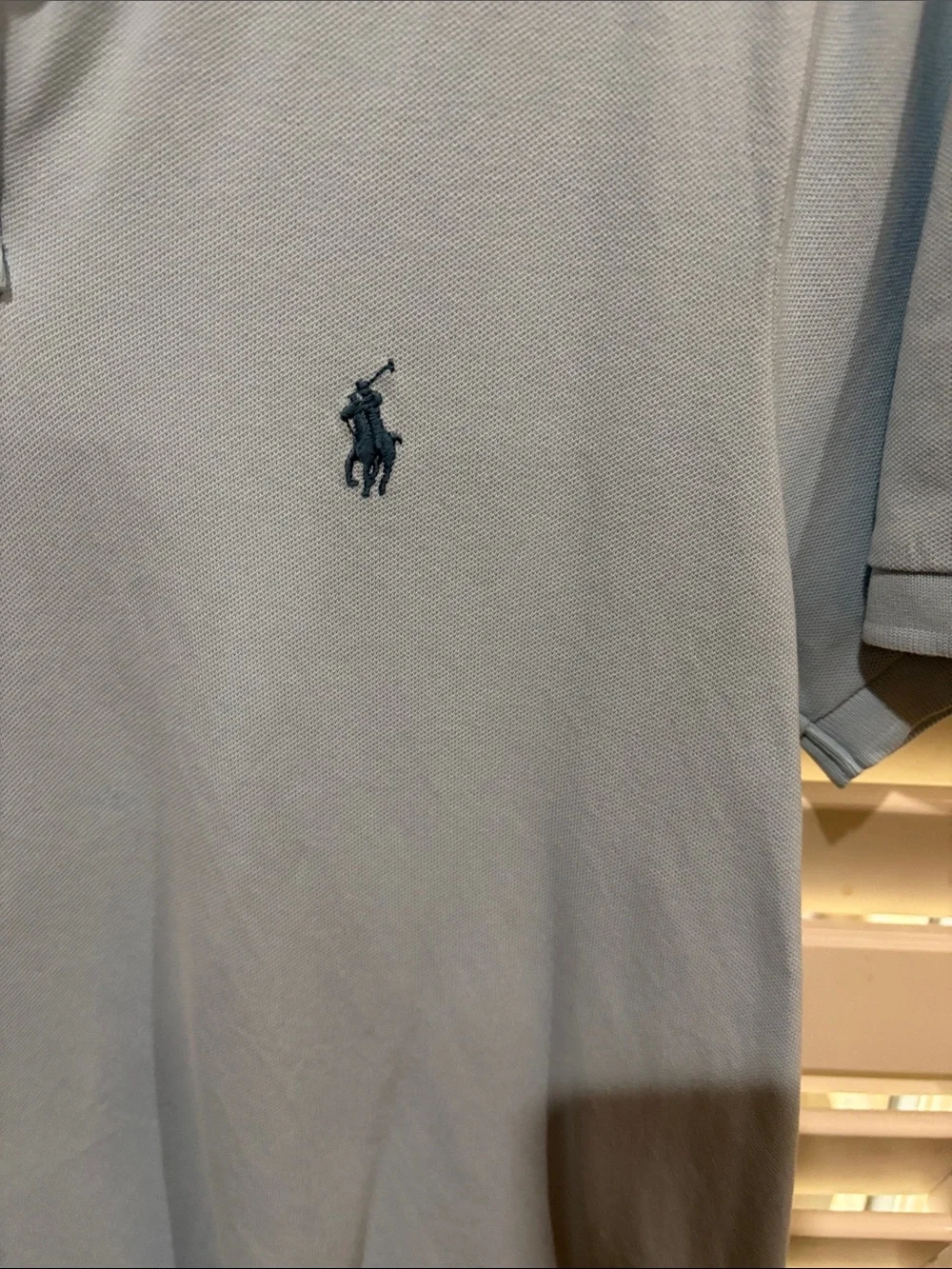 Polo by Ralph Lauren Pale Blue Short Sleeve Polo. Medium